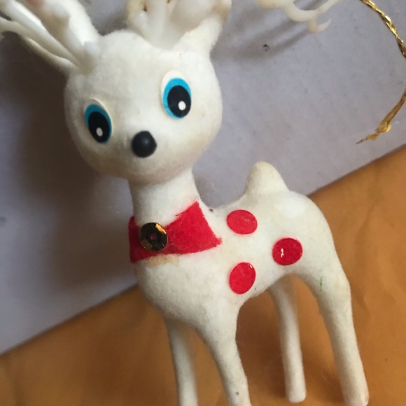 VINTAGE STANDING DEER TREE ORNAMENT - Picture 2 of 3